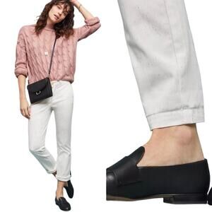 NWT Chino by Anthropologie Relaxed Speckled White Pants Size 25